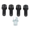 M14 X 1 5 Antitheft Wheel Bolts Lock Lug Nut With Key For Vw Golf Jetta Beetle Passat Audi A3 A4 A5 A6 A8 Tt S3 Q3 Q5 Q7