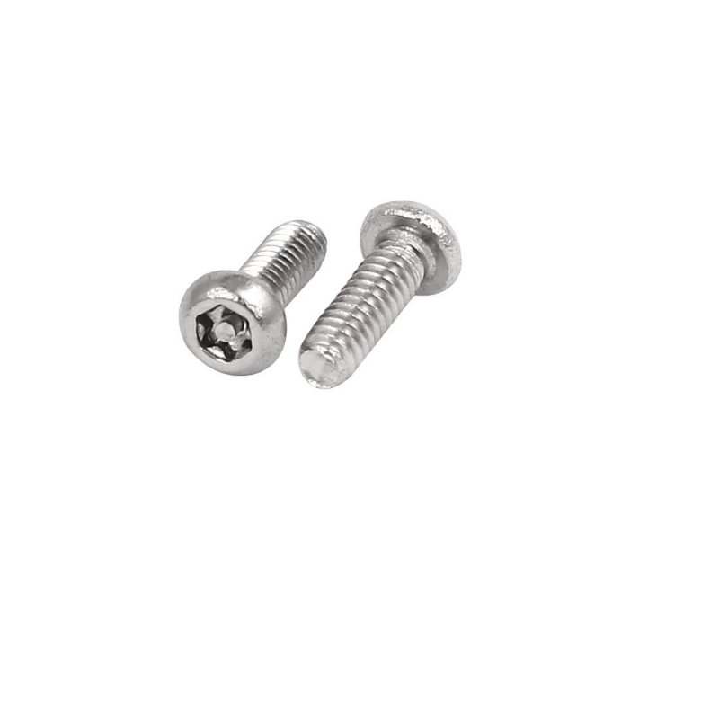 M2x6mm 304 Stainless Steel Button Head Torx Security Machine Screws 50pcs