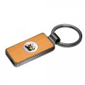 Ipick Image Made For Dodge Scat-pack Roundel Logo In White On Maple Wood Gray Gunmetal Metal Case Key Chain