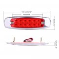 Ocpty 12led Side Marker Light 20pcs Red Amber Trailer Lamp Stop Turn Tail Fit For Boats Truck Pickups 12v Waterproof Signal