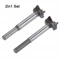 Uxcell Forstner Wood Boring Drill Bits 21mm 22mm Dia Hole Saw Carbide Alloy Steel Tip Round Shank Cutting For Hinge Plywood