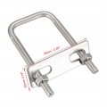 Uxcell Square U-bolts 2pcs 1 38 35mm Inner Width 75mm Length M6 304 Stainless Steel U Bolt With Nuts Frame For Boat Trailer