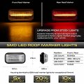 Vipmotoz 10pcs Top Roof Running Led Lamps Kit Compatible With 2003-2009 Hummer H2 Clear Lens Left Driver Right Passenger Side