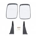 Side Towing Mirror Kit Set With Fixed Arms Replacement For Dm2455000 Compatible John Deere 5000 6000 Series Tractor 2 Pcs Left