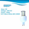 Hqrp 4-pack Dimmable G9 36 Leds Smd3528 120v Ac Led Bulb Warm White