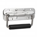 122mmx40mm 304 Stainless Steel Toolbox Case Chest Ring Pull Handle Silver Tone 102mm 