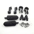 1 Highway Radical Flame Foot Pegs Clamps For Triumph Suzuki Vl1500 Vl800 Vz800 Moto