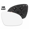 X Autohaux Mirror Glass Heated With Backing Plate Passenger Side Right Rear View For Vw R32 Rabbit