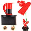 Qiorange Car Battery Isolator Cut Off Switch 12v 24v Max 500a With Removable Key Type C 1pcs