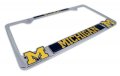 University Of Michigan Alumni 3d Metal License Plate Frame
