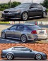 Premium Jdm Style 3d Wavy Sport Gloss Black Window Visor Rain Guard Deflector Compatible For 2004-2008 Acura Tl