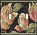 Snazzyswitch Blooming Flowers Decorative Light Switch Cover Double Toggle Wall Plate 