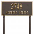 Custom Hartford Lawn Address Plaque 2 Lines 16 W X 7 25 H 