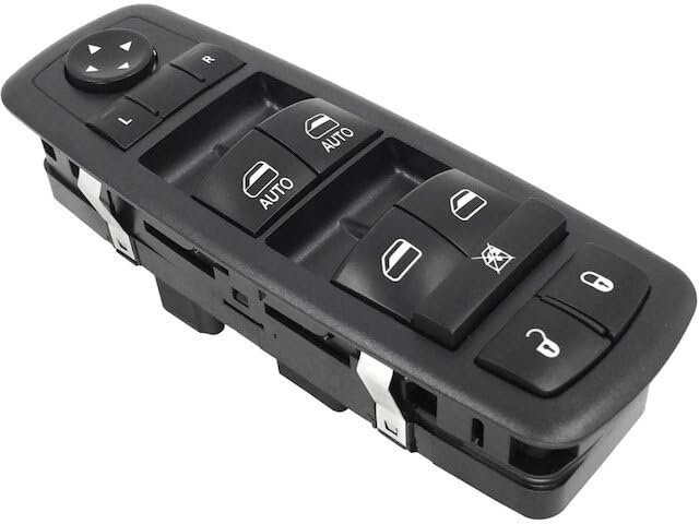 Front Left Driver Side Master Power Window Switch 10 Button With One Touch Up And Down For 2013 To 2015 Ram 1500 Crew Cab