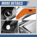 Auto Dynasty Led Drl Hid Projector Headlight Assembly Compatible With Chevy Traverse 2018-2021 Driver Left Side Chrome Housing