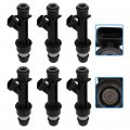 Aintier 6pcs 4 Holes Gasoline Fuel Injectors Set 171146145 Fit For 05-07 Buick Rainier 04-07 Chevrolet Colorado Gmc Envoy 06-07