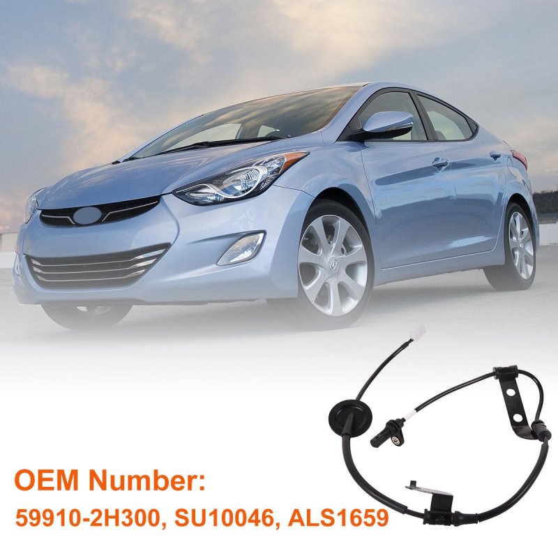 Abs Wheel Speed Sensor 59910-2h300 Rear Left Fit For Hyundai Elantra 2006-2011 2006 2007 2008 2009 2010 2011 Replace Oe Su10046