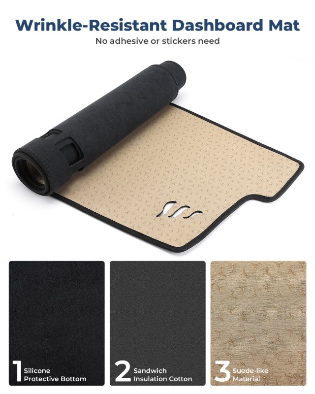 Dashboard Cover Mat For Camry 2018 2019 2020 2021 2022 2023 2024 Dash Board Protector