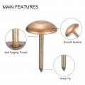 Uxcell Upholstery Tacks 4pcs 45 64 Inch Brass Furniture Nails Decorative Thumb Tack Push Pins For Diy Bronze