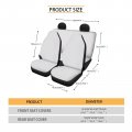 Disnimo Straweberry Panda Car Seat Covers For Travel Universal Size Fit Most Cars Suvs Trucks Elastic Fabric Full Set Front