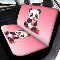 Disnimo Straweberry Panda Car Seat Covers For Travel Universal Size Fit Most Cars Suvs Trucks Elastic Fabric Full Set Front