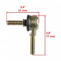 Caltric Tie Rod End Kit Compatible With Kawasaki Klf250 Klf-250 Bayou 250 2003 2004 2005 2006 2007 08 09 10 2011