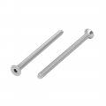 Uxcell M5x80mm 304 Stainless Steel Countersunk Flat Head Hex Socket Screws Din7991 20pcs