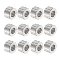 12pcs Stainless Steel Spacer 10 5mm Bore X 20mm Od 12mm Length Screw Bushing Plain Finish Round Metal For M10 Screws Bolts And 