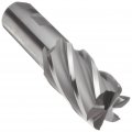 Melin Tool Cc Cobalt Steel Square Nose End Mill Weldon Shank Uncoated Bright Finish 30 Deg Helix 4 Flutes 3 37 Overall Length 0 