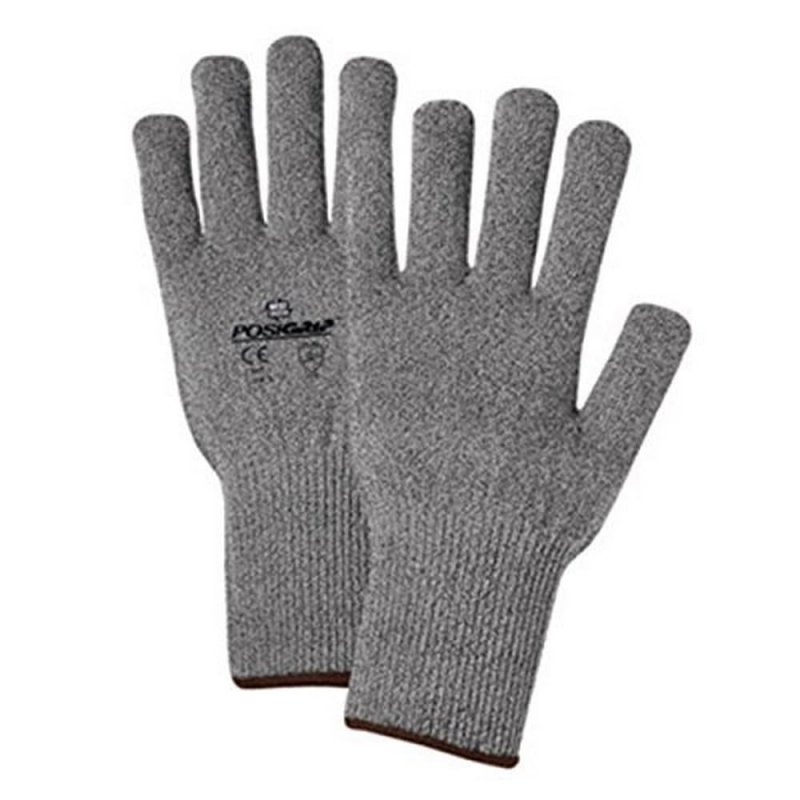 West Chester 800-aa Heavy Split Cowhide Gloves A Pack Of 12 Gray White Medium Leather Palm