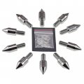 10x Windscreen Spike Bolt Kit Silvercbr Stud M8 X 1 25p Wellnut Fairing 