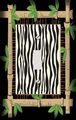 Zebra Print Bamboo Decorative Switchplate Cover 