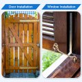 4pcs 2 Hook And Eye Latch Barn Door Lock Stainless Steel Cabin Privacy Gate Hooks For Window Sliding Fence Shed White