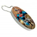 Graphics More Superman Be Right Back Floating Keychain Oval Foam Fishing Boat Buoy Key Float