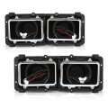 Headlight Housing Base For Freightliner Fld 112 120 Truck 1989-2003 Black 2pcs A0615605002 A0615605003 