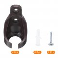 Uxcell 4pcs Universal Bungee Receiver Brackets Plastic Blind Replacement Parts For Indoor Outdoor Sun Roller Shade Tie Down