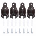 Uxcell 4pcs Universal Bungee Receiver Brackets Plastic Blind Replacement Parts For Indoor Outdoor Sun Roller Shade Tie Down