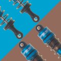 Hobbymarking Rc Aluminum Front Rear Oil Filled Shocks Absorber Assembled For Tamiya Cc01 Unimog Wrangler Crawler Off-road Car