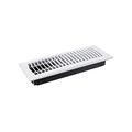 Ta Industries Plastic Floor Register 2 Way 10 X 4 White Heavy Duty Abs Resin Paintable Surface 