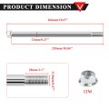 Pro Bat 12mm Rear Axle Spindle 255mm Nut Fit Pit Dirt Bike 50cc 70cc 90cc 110cc 125cc