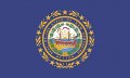 Stickertalk New Hampshire State Flag Vinyl Sticker 5 Inches By 3