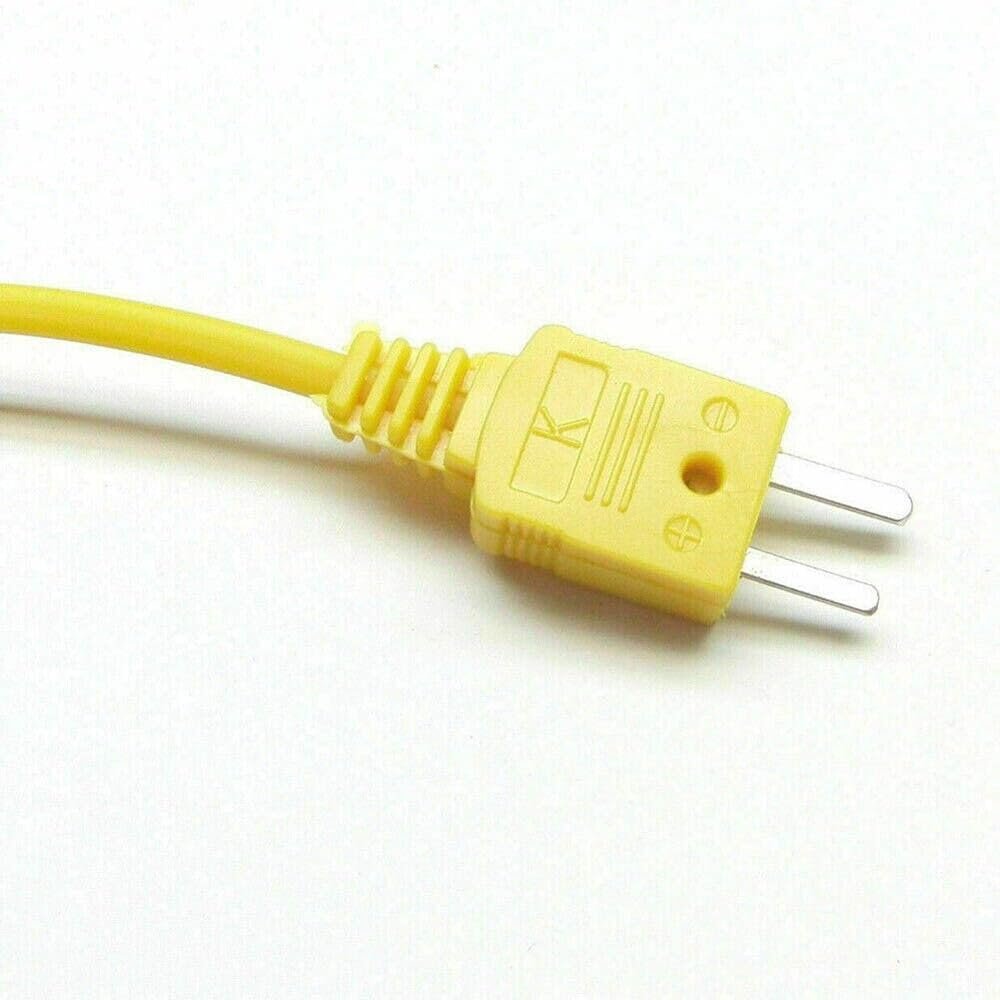 K-type Thermocouple Probe Digital Thermometer Steel Sensor Spiral Cable Probe 100 Mm