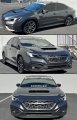 Full Dry Real Carbon Fiber Add-on Side View Mirror Covers Caps Overlays Compatible For 2022 2023 2024 Subaru Wrx Vb