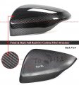 Full Dry Real Carbon Fiber Add-on Side View Mirror Covers Caps Overlays Compatible For 2022 2023 2024 Subaru Wrx Vb