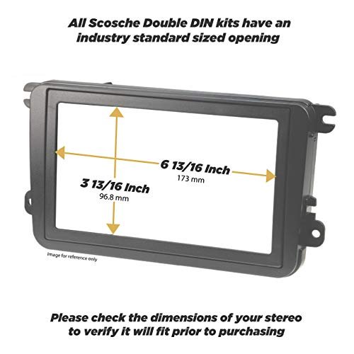 Scosche Gm5200b For 2005-11 Cadillac Sts Iso Double Din Pocket Dash Kit