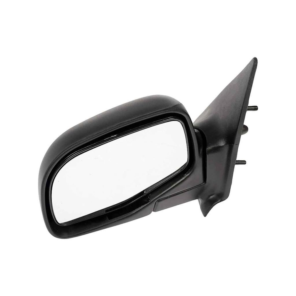 Door Mirror For Ford Ranger 1998 1999 2000 2001 2002 Driver Side Black Plastic Housing Manual Adjustment Rectangular Glass