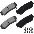 D1297 Brake Pads W Hardware Rear Disc Pad Set 