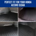 Premium Cargo Liner For Honda Accord Sedan 2013-2017 100 Protection Custom Fit Car Trunk Mat All-season Black 3d Shaped Laser