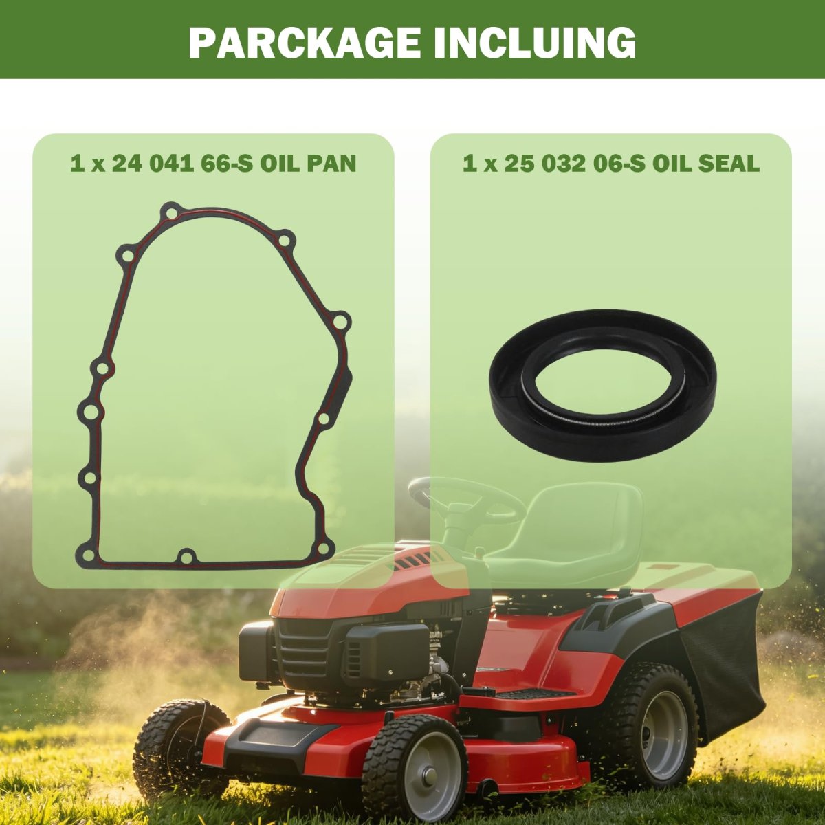 Oil Pan Gasket And Seal Kit For Cv730-0027 Cv730-0028 Husqvarna Includes 24-041-66-s 25-032-06-s Kohler Engines
