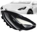 Lh Driver Side Replacement For Tesla Model 3 Y 2021-2023 Black Housing Headlight Assembly W O Ecu 